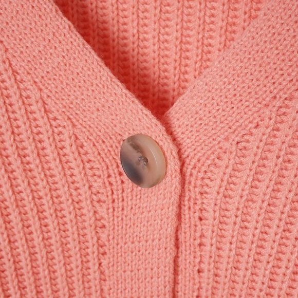 Women's Coral Button-Up Sweater - Picture 6 of 10